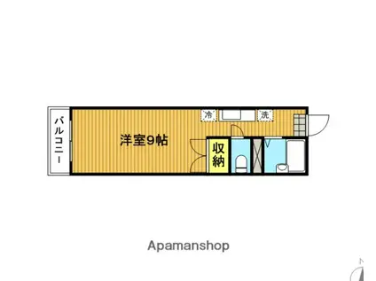 エステートピア(1K/1階)の間取り写真