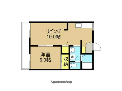 ひまわりハイツ(1LDK/2階)の間取り写真