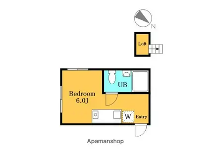 パークサイド瀬ケ崎(ワンルーム/2階)の間取り写真