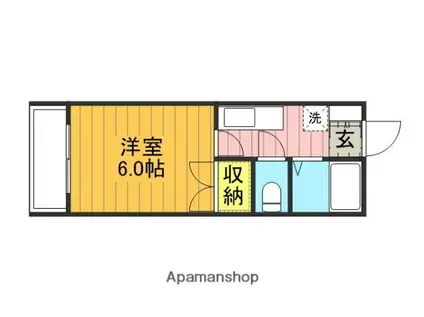 スターハイツ(1K/3階)の間取り写真