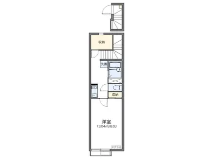 レオネクスト浦和領家(1K/2階)の間取り写真