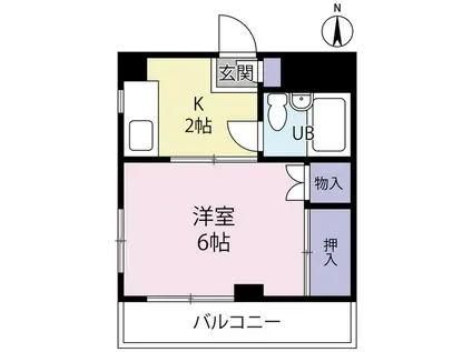 HOPEプラザ(1K/3階)の間取り写真