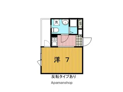 カーサ大戸(1K/3階)の間取り写真