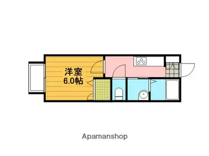 ル・アモー(1K/2階)の間取り写真