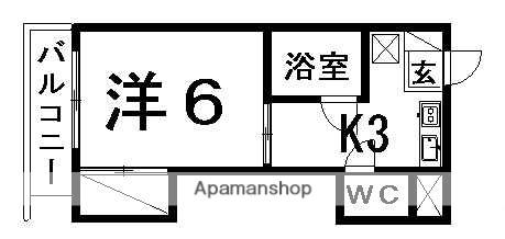 エミールコーポ(1K/2階)の間取り写真