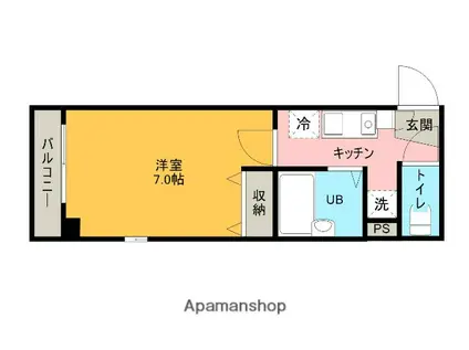 アドリーム21上落合(1K/2階)の間取り写真
