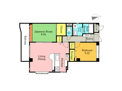 シャルマンターキーズ(2LDK/3階)の間取り写真