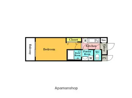 シャ・ノアール大成町(1K/1階)の間取り写真