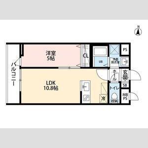 リーブルファイン大宮天沼町(1LDK/1階)の間取り写真