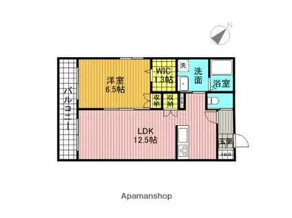 メゾン アスカ2(1LDK/3階)の間取り写真
