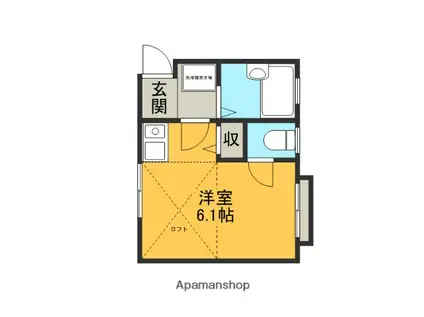 パークヒルズ鴻巣(ワンルーム/2階)の間取り写真