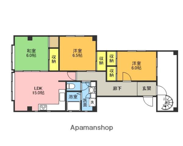 STAGE上尾東(3LDK/3階)の間取り写真
