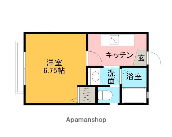 メゾンボンヌシャンス(1K/2階)の間取り写真