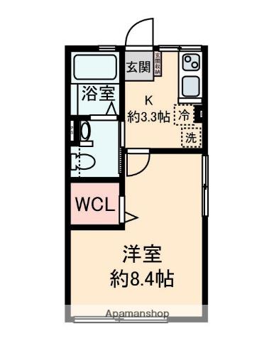 広進コーポ(1K/2階)の間取り写真