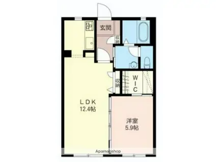 シャーメゾンフィオーレA・B棟(1LDK/1階)の間取り写真