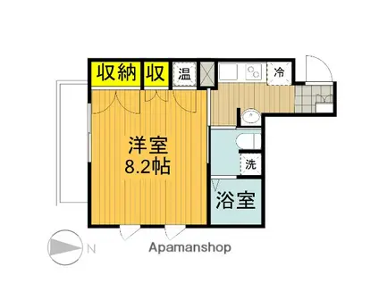 エスプリ浦和(1K/3階)の間取り写真