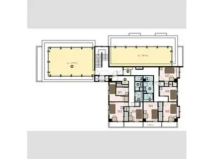 シェアス浦和(ワンルーム/3階)の間取り写真