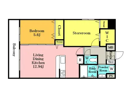 TCS北浦和レジデンス(2LDK/10階)の間取り写真