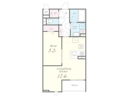 FLORET.Y(1LDK/1階)の間取り写真