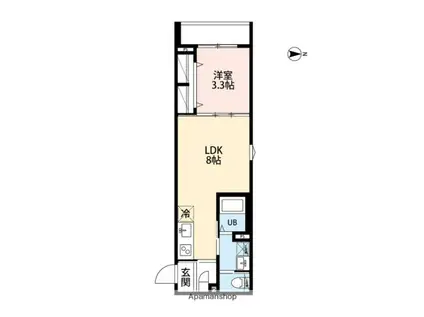 ROBOT HOME 西大宮Ⅲ(1LDK/1階)の間取り写真