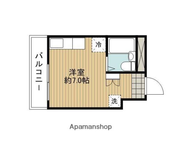 SKマンション(ワンルーム/2階)の間取り写真