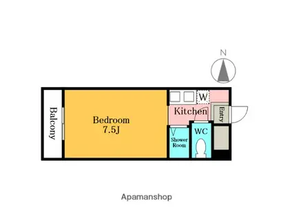 パールピア第2戸田公園(1K/1階)の間取り写真