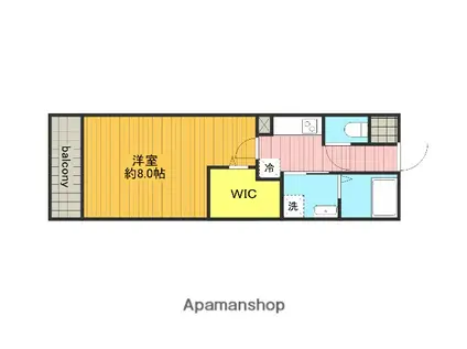 ROSE HOUSE(1K/1階)の間取り写真