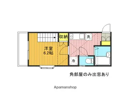 コーポ和美C(1K/1階)の間取り写真