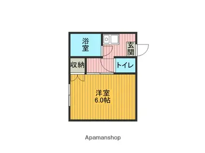 芝コーポラス(1K/1階)の間取り写真