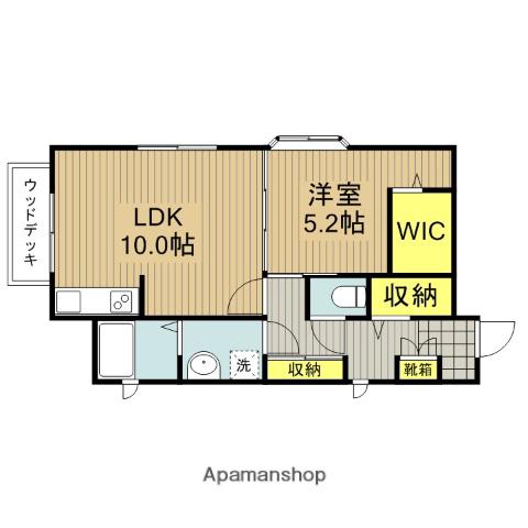 カサ ボニータ(1LDK/1階)の間取り写真