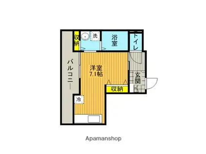 ビューノ・ワン(ワンルーム/3階)の間取り写真