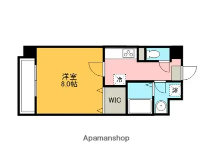ACOマンション(1K/1階)の間取り写真