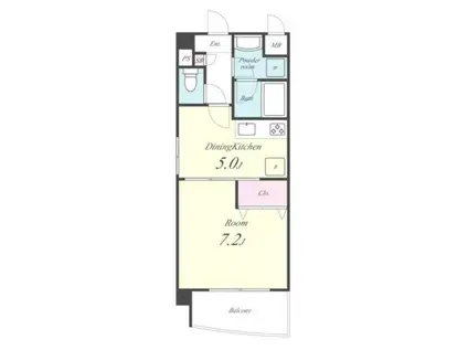 ヴィラ フェリーチェ(1DK/2階)の間取り写真