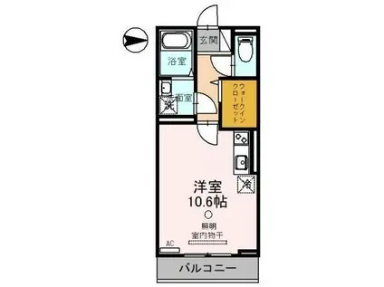 未来館OOMIYA(ワンルーム/2階)の間取り写真