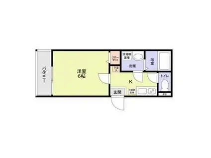 レイズ日進(1K/2階)の間取り写真