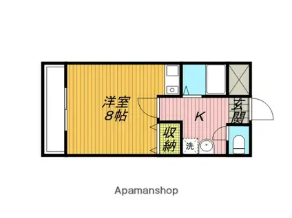 ハイツ日興(1K/2階)の間取り写真