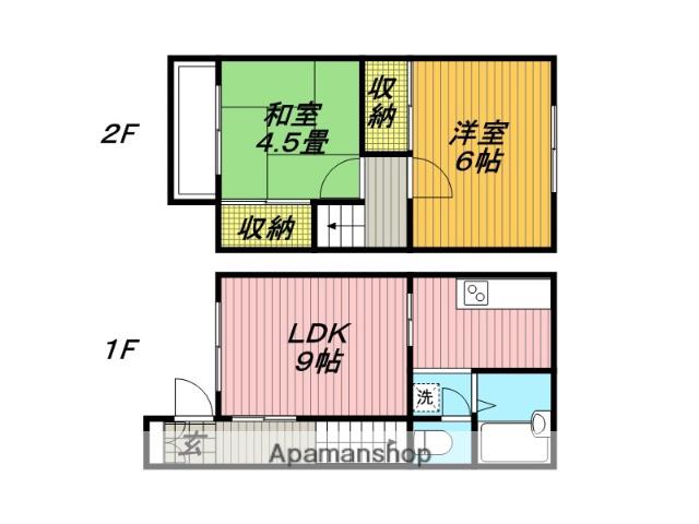 マツエイハイツA・B(2LDK)の間取り写真