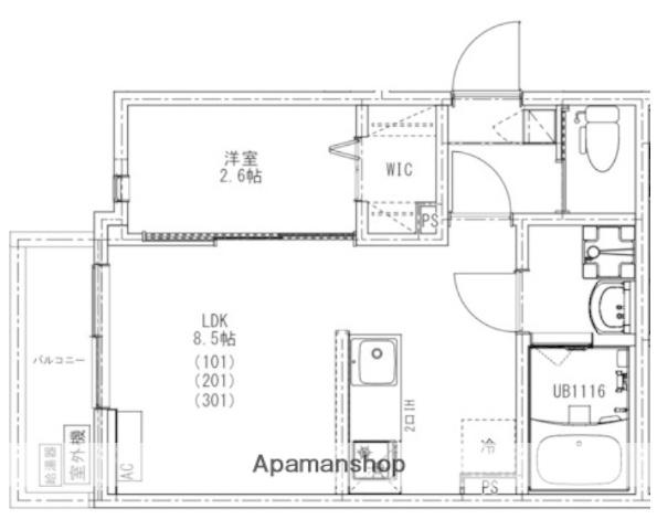 KEIAI RESIDENCE 北大宮Ⅱ(1LDK/1階)の間取り写真