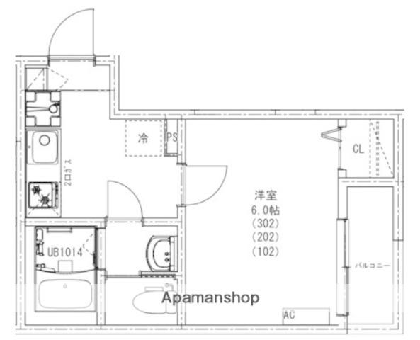 KEIAI RESIDENCE 北大宮Ⅱ(1K/2階)の間取り写真