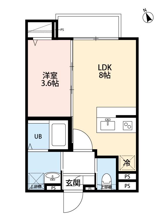 ROBOT HOME日進Ⅳ(1LDK/1階)の間取り写真