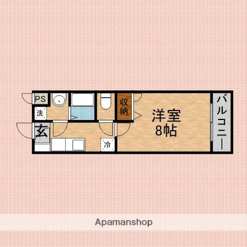 STELLA ARTOIS参番館(1K/3階)の間取り写真