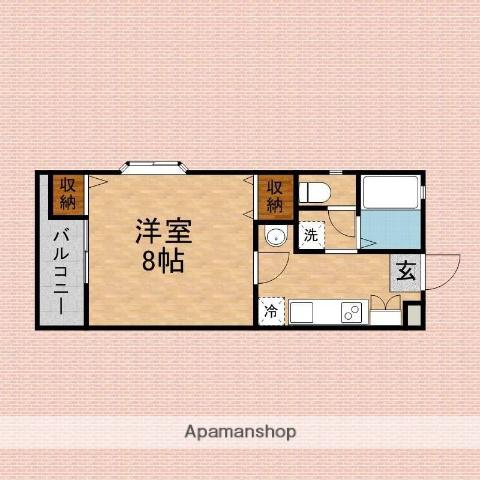フローレふじみ野(1K/2階)の間取り写真