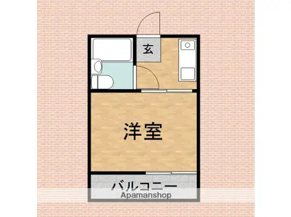 ハイツシバタ(1K/2階)の間取り写真