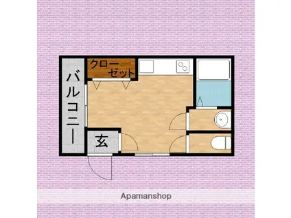 うれし野堀井ビル(ワンルーム/3階)の間取り写真