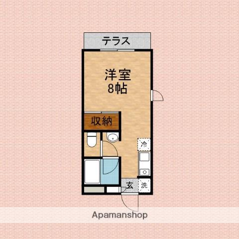 アビタシオン三上(ワンルーム/1階)の間取り写真