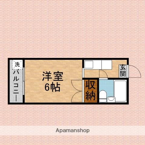 ハイツシードリーフ(ワンルーム/3階)の間取り写真