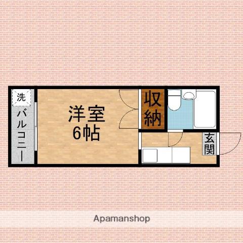 ハイツシードリーフ(1K/1階)の間取り写真
