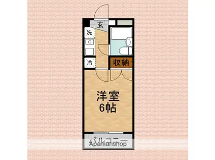 MTウエスト(1K/2階)の間取り写真