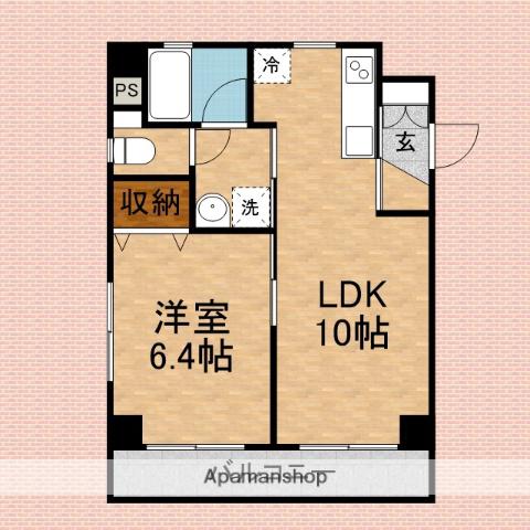 NGN.BLD(1LDK/4階)の間取り写真