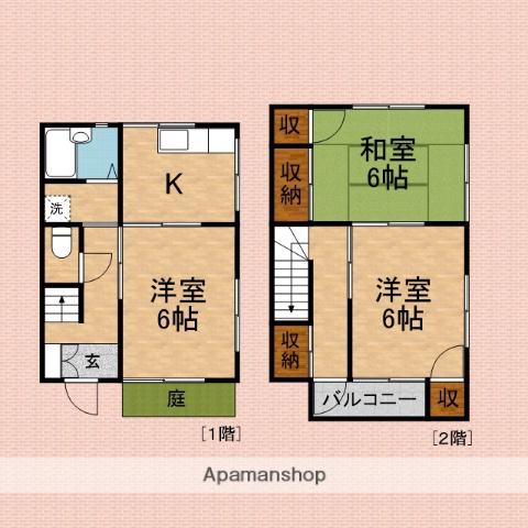 サンシティテラスハウス(3K)の間取り写真